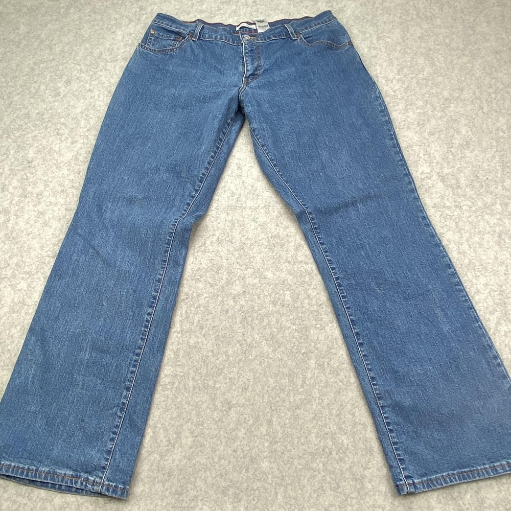 Levis 550 Relaxed Bootcut Jeans Boys 14 (34x32) Medium Wash Blue Stretch Denim